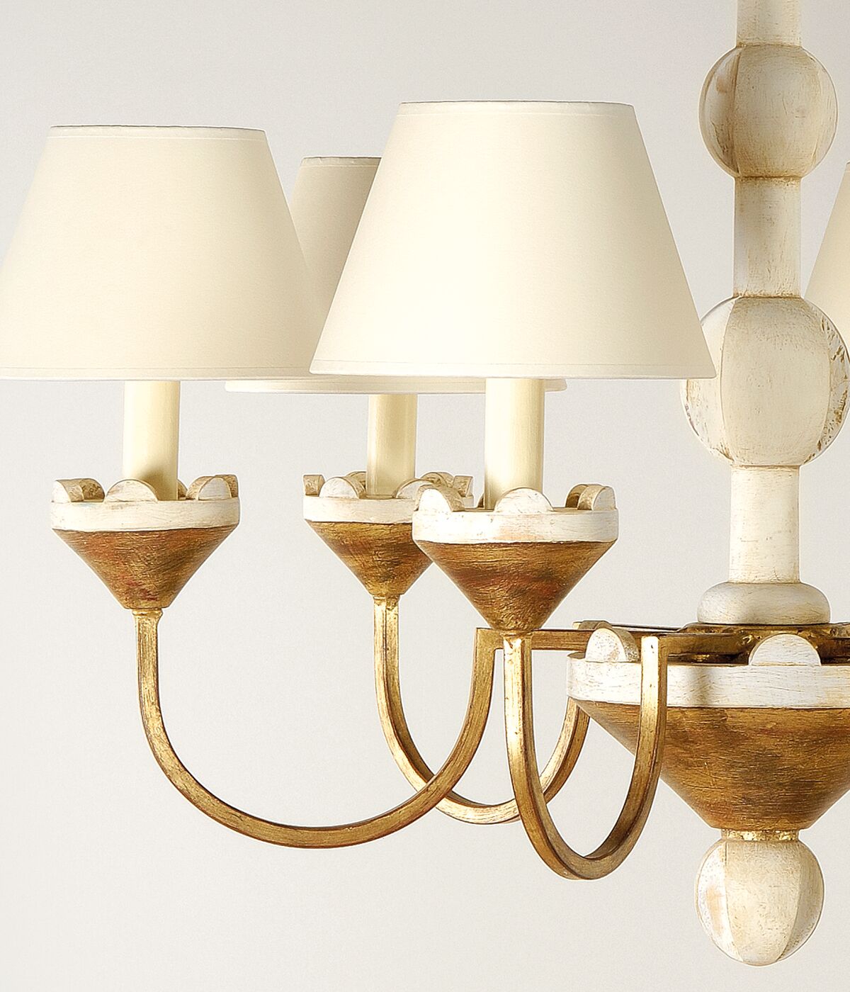 Quest Elegance Vintage Metal Fabric Chandelier - Lamp Copper