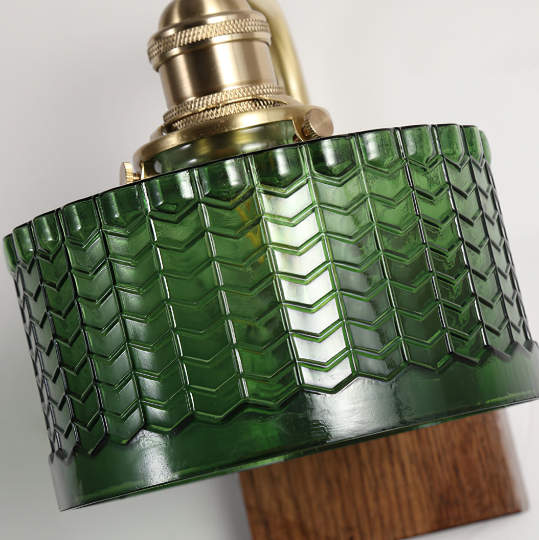 Valentina Lámpara de Pared Emerald Glow con Enchufe