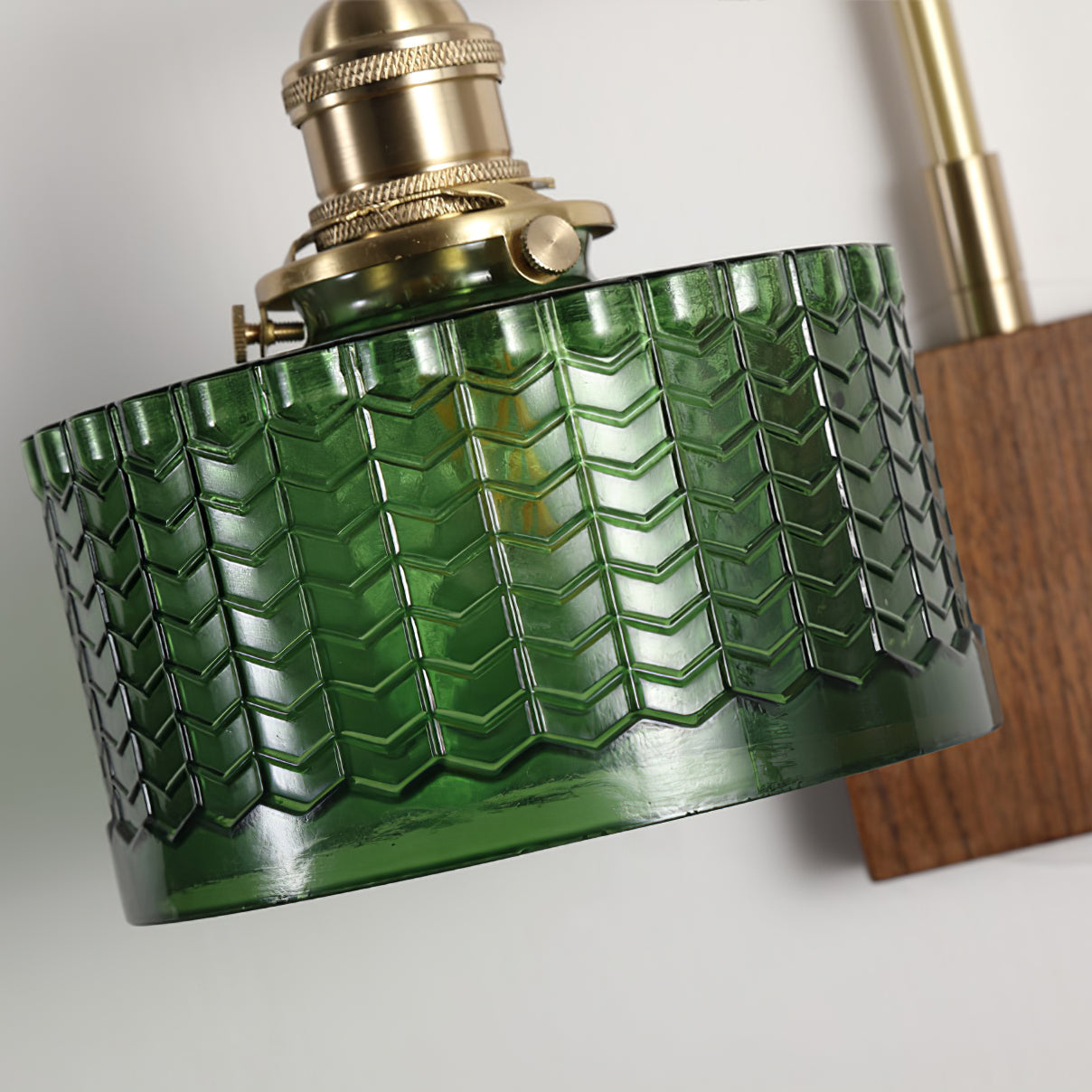 Valentina Lámpara de Pared Emerald Glow con Enchufe
