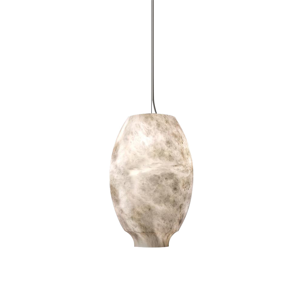 Miroir Modern Minimalist Alabaster Metal Pendant Lamp - Lamp Copper