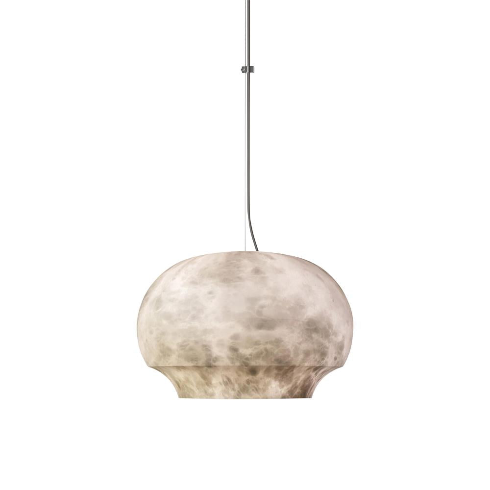 Miroir Modern Minimalist Alabaster Metal Pendant Lamp - Lamp Copper