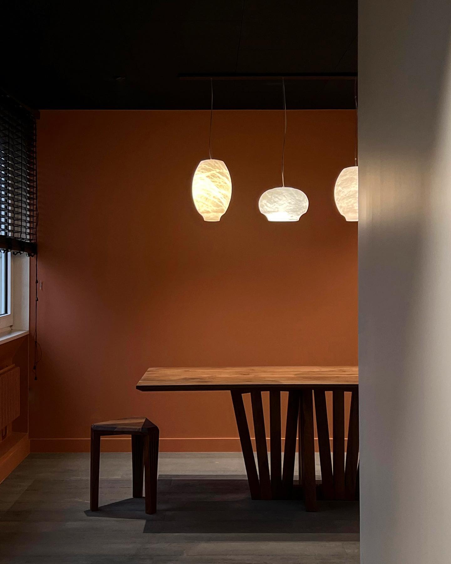 Miroir Modern Minimalist Alabaster Metal Pendant Lamp - Lamp Copper