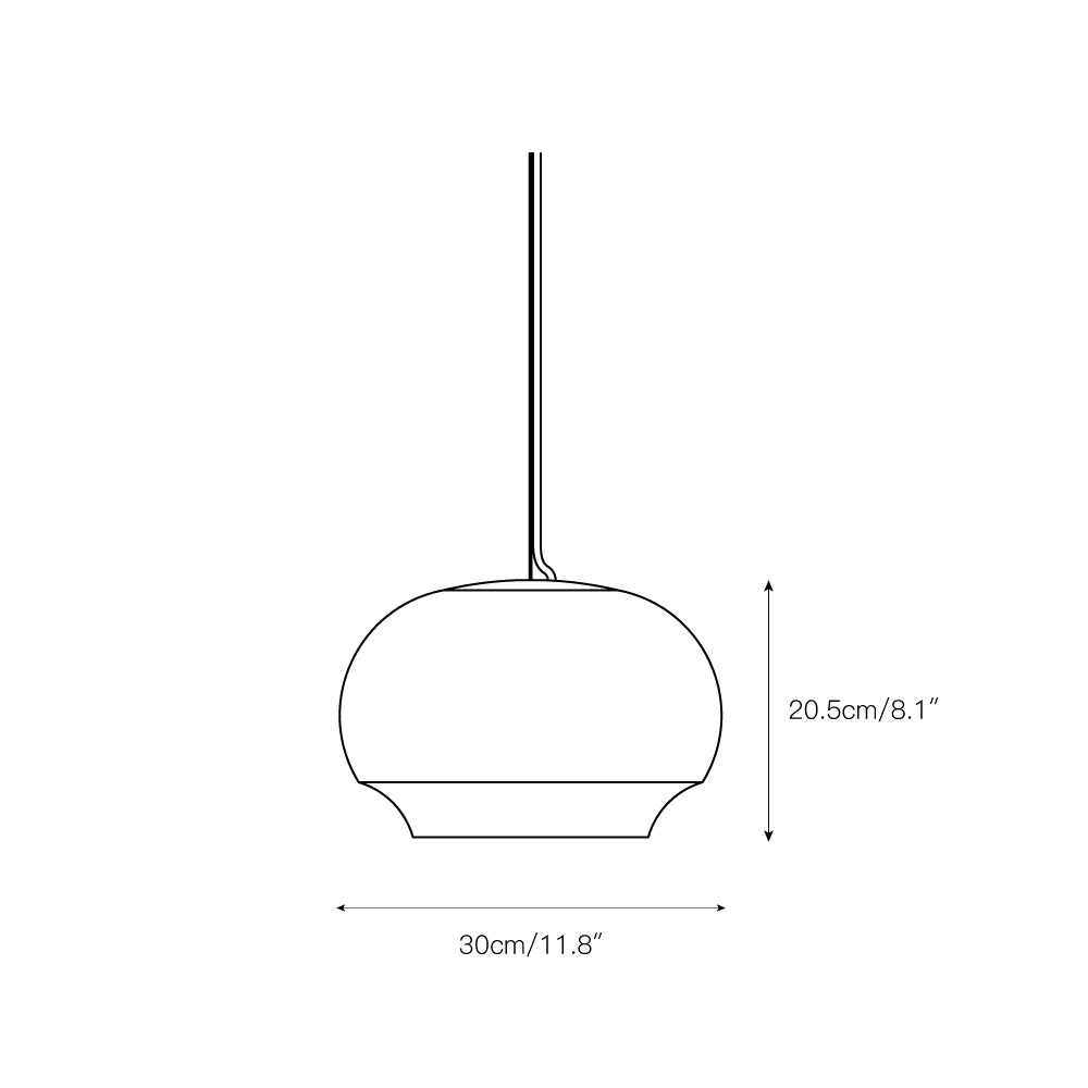 Miroir Modern Minimalist Alabaster Metal Pendant Lamp - Lamp Copper