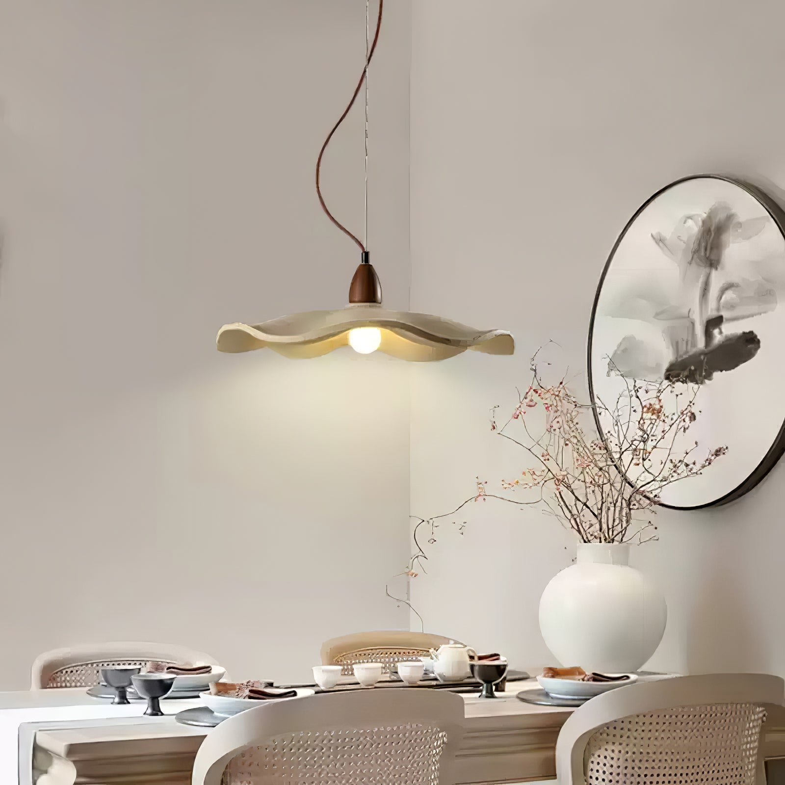 Cement Wave Pendant Light - Letslighting