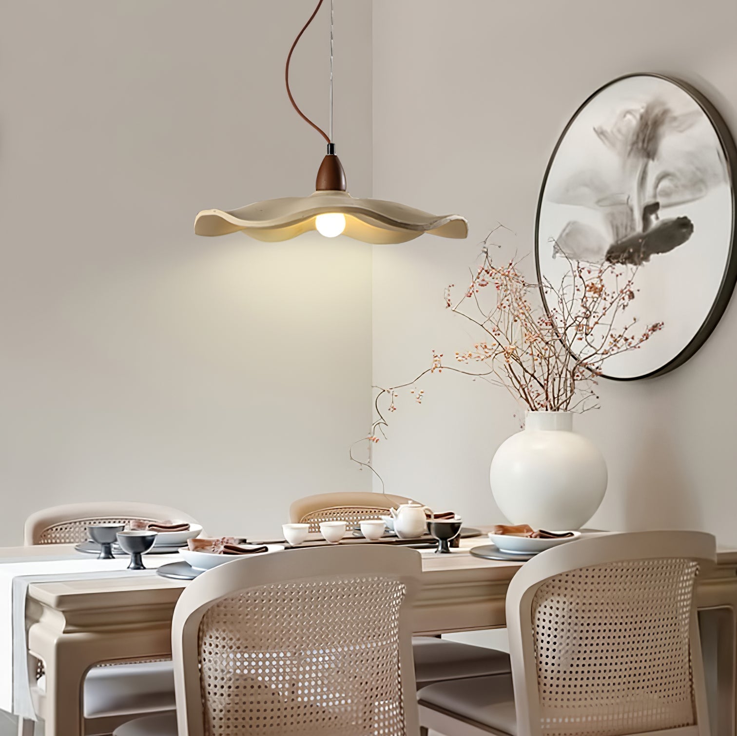 Cement Wave Pendant Light - Letslighting
