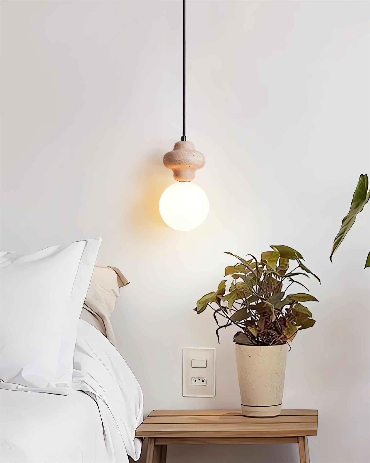 Lunara Travertine Geometric Pendant Light - Letslighting