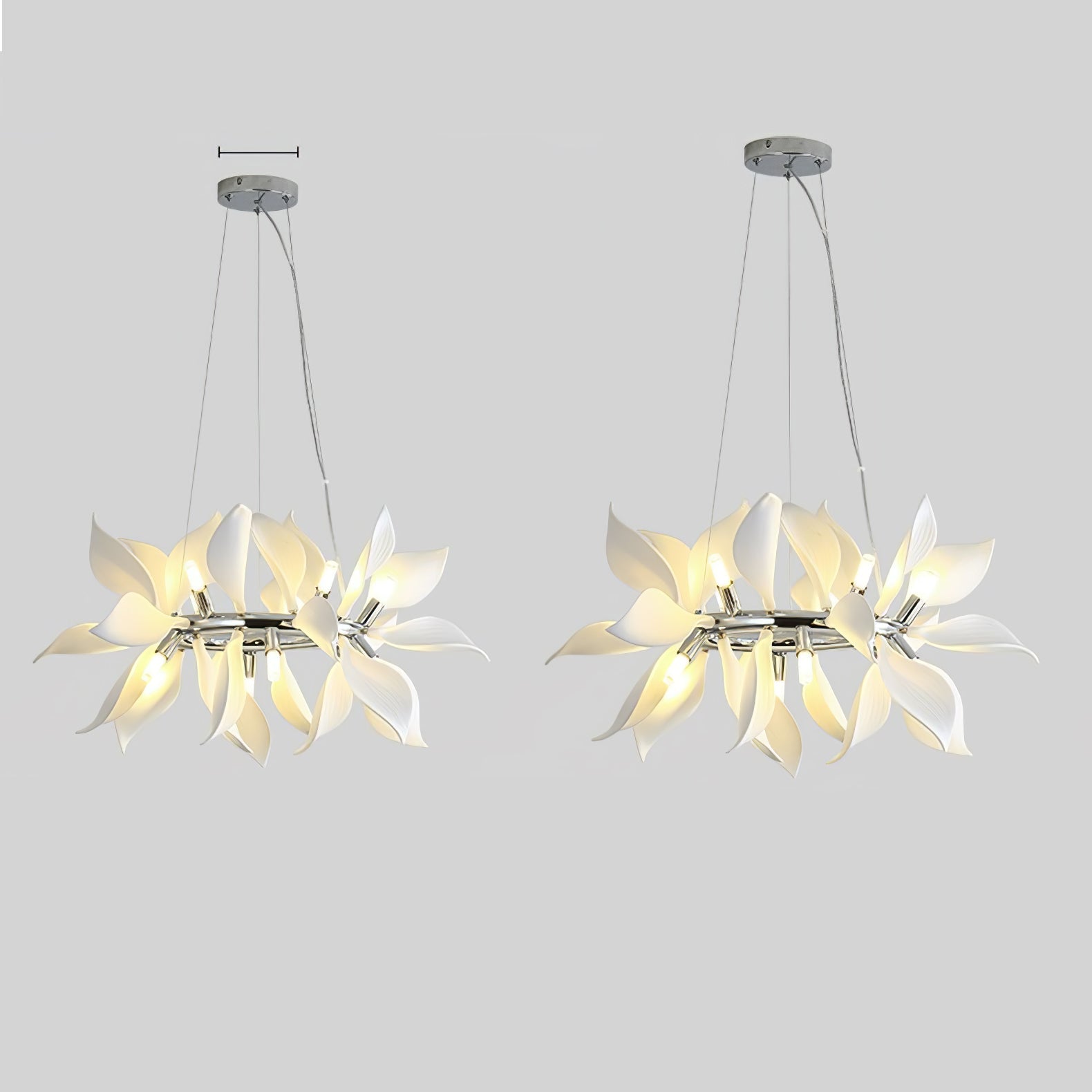 Ceramic Petals Blooming Chandelier - Letslighting