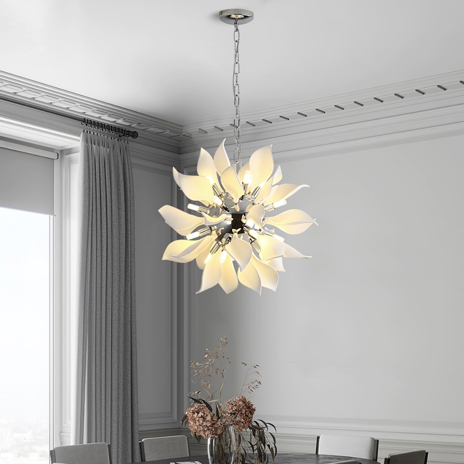 Ceramic Petals Blooming Chandelier - Letslighting