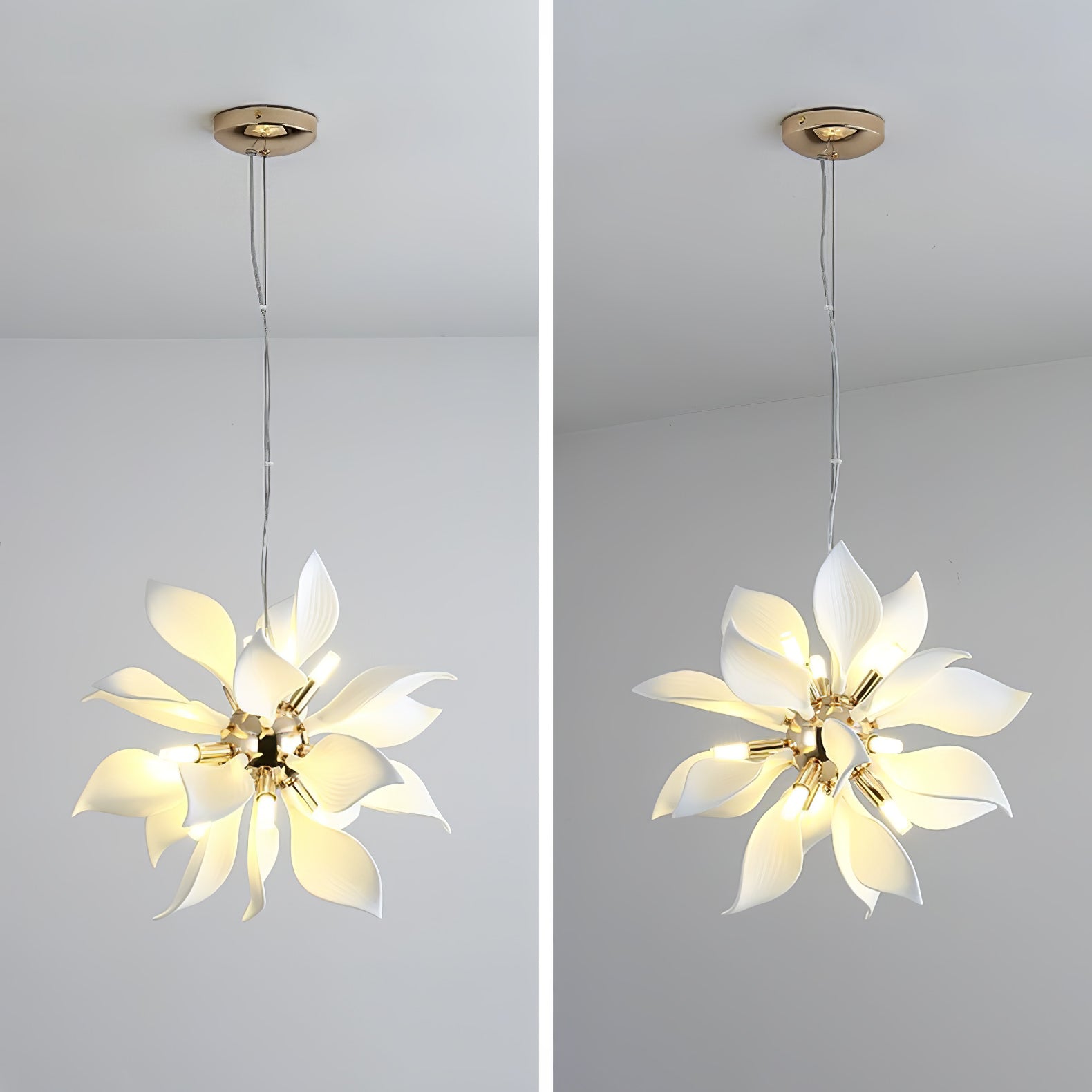 Ceramic Petals Blooming Chandelier - Letslighting