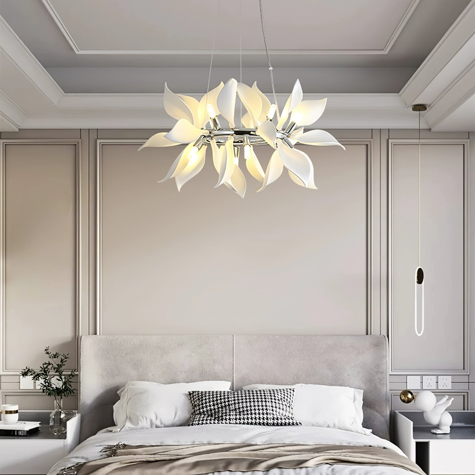 Ceramic Petals Blooming Chandelier - Letslighting
