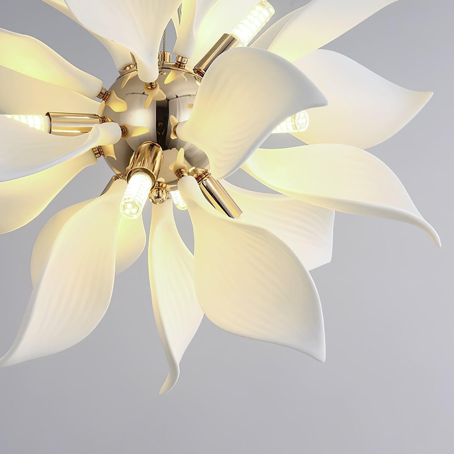 Ceramic Petals Blooming Chandelier - Letslighting