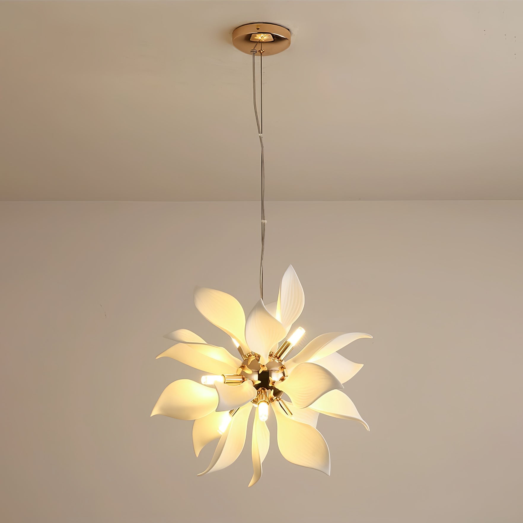 Ceramic Petals Blooming Chandelier - Letslighting