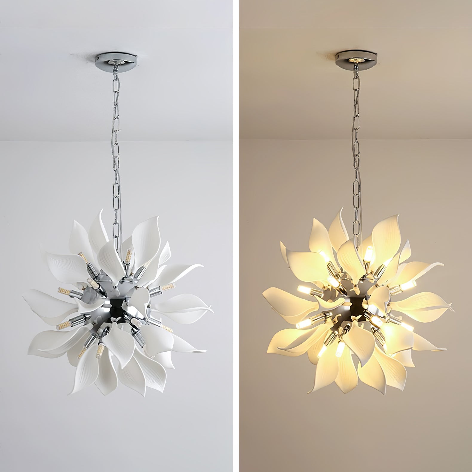 Ceramic Petals Blooming Chandelier - Letslighting