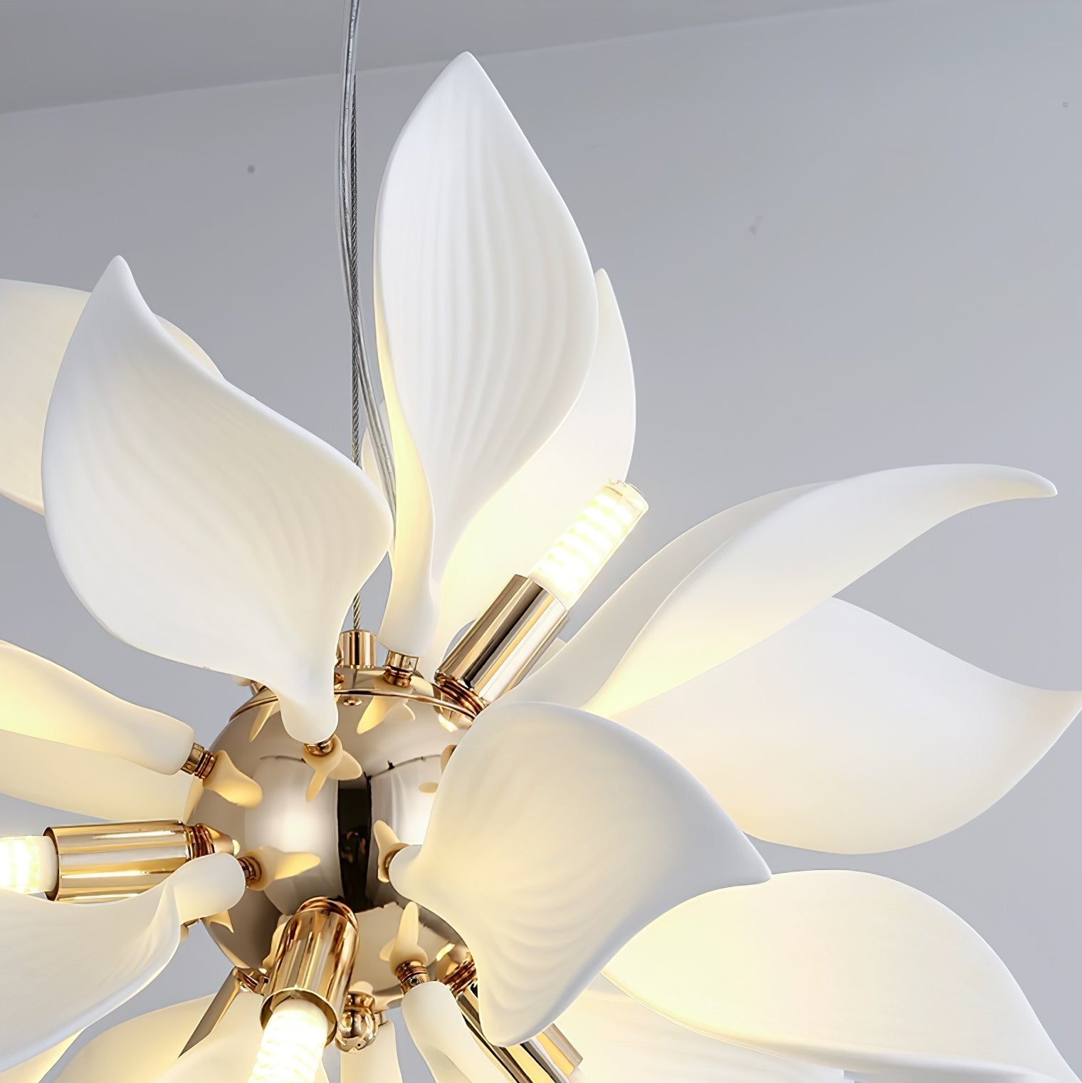 Ceramic Petals Blooming Chandelier - Letslighting