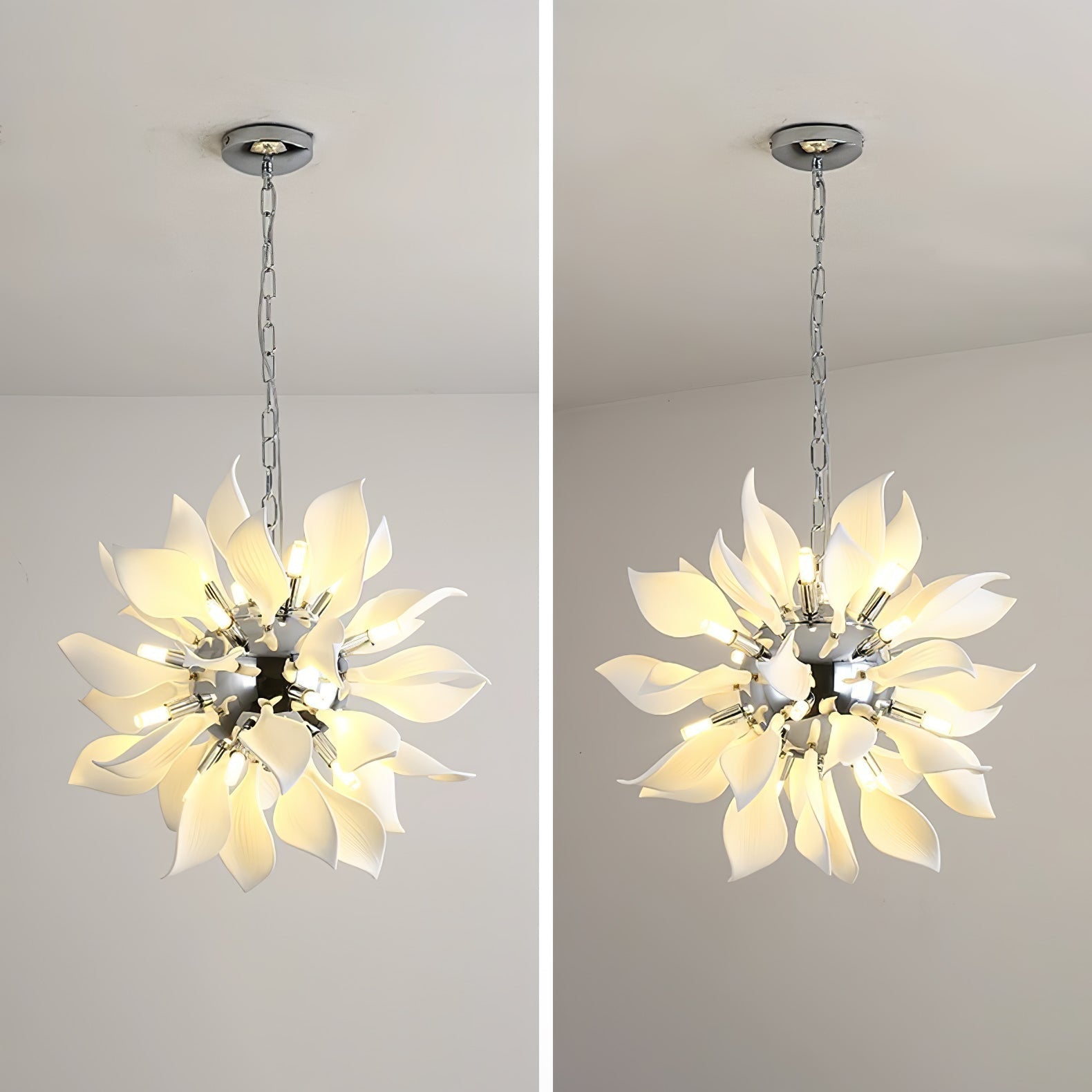Ceramic Petals Blooming Chandelier - Letslighting