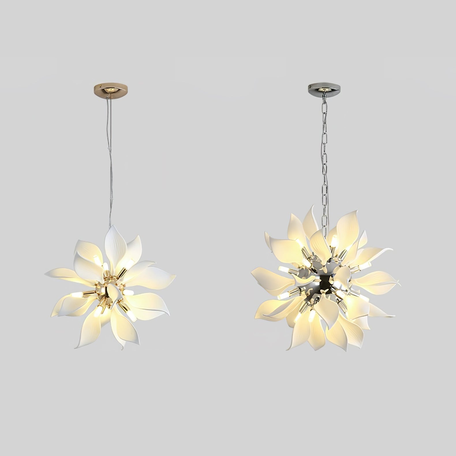 Ceramic Petals Blooming Chandelier - Letslighting