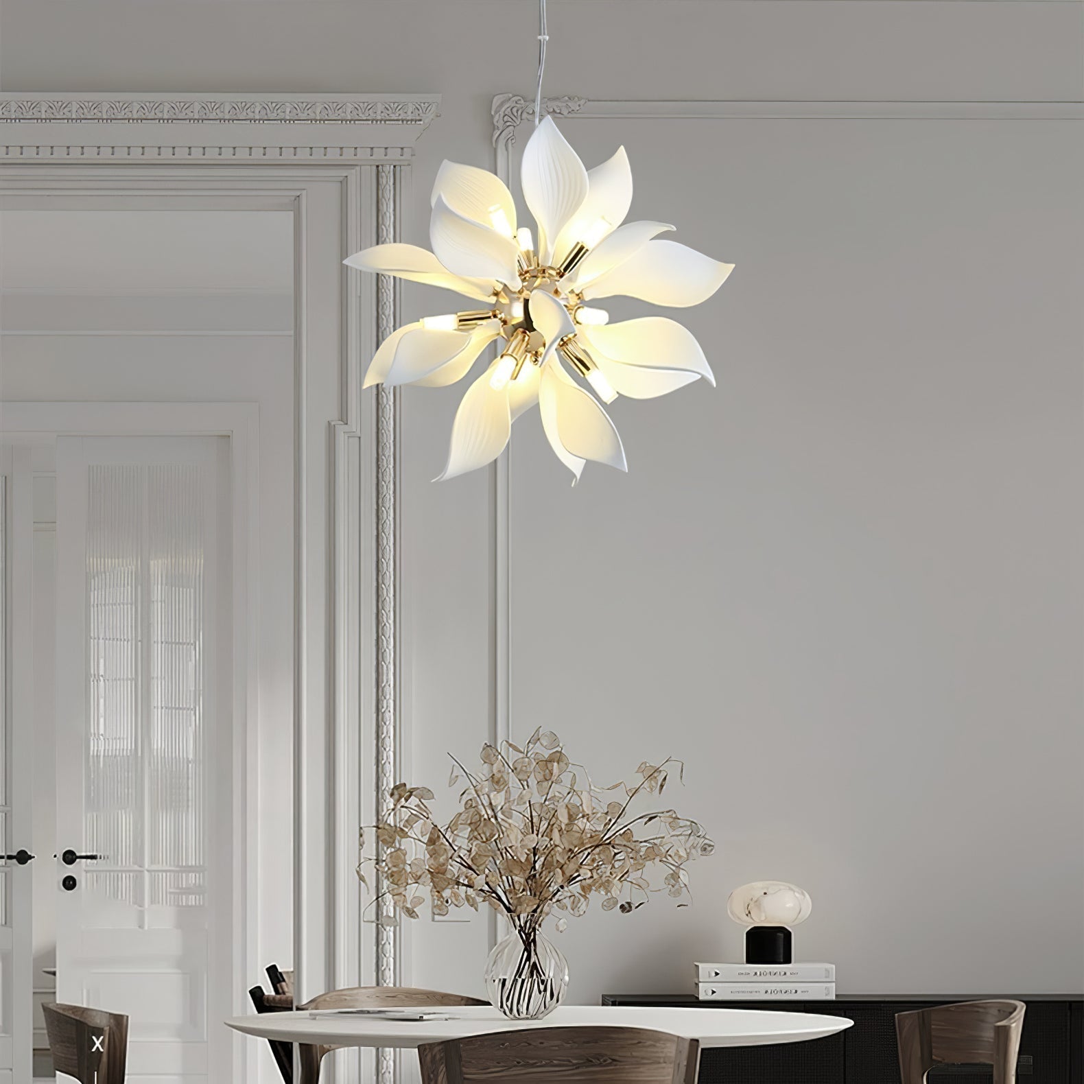 Ceramic Petals Blooming Chandelier - Letslighting