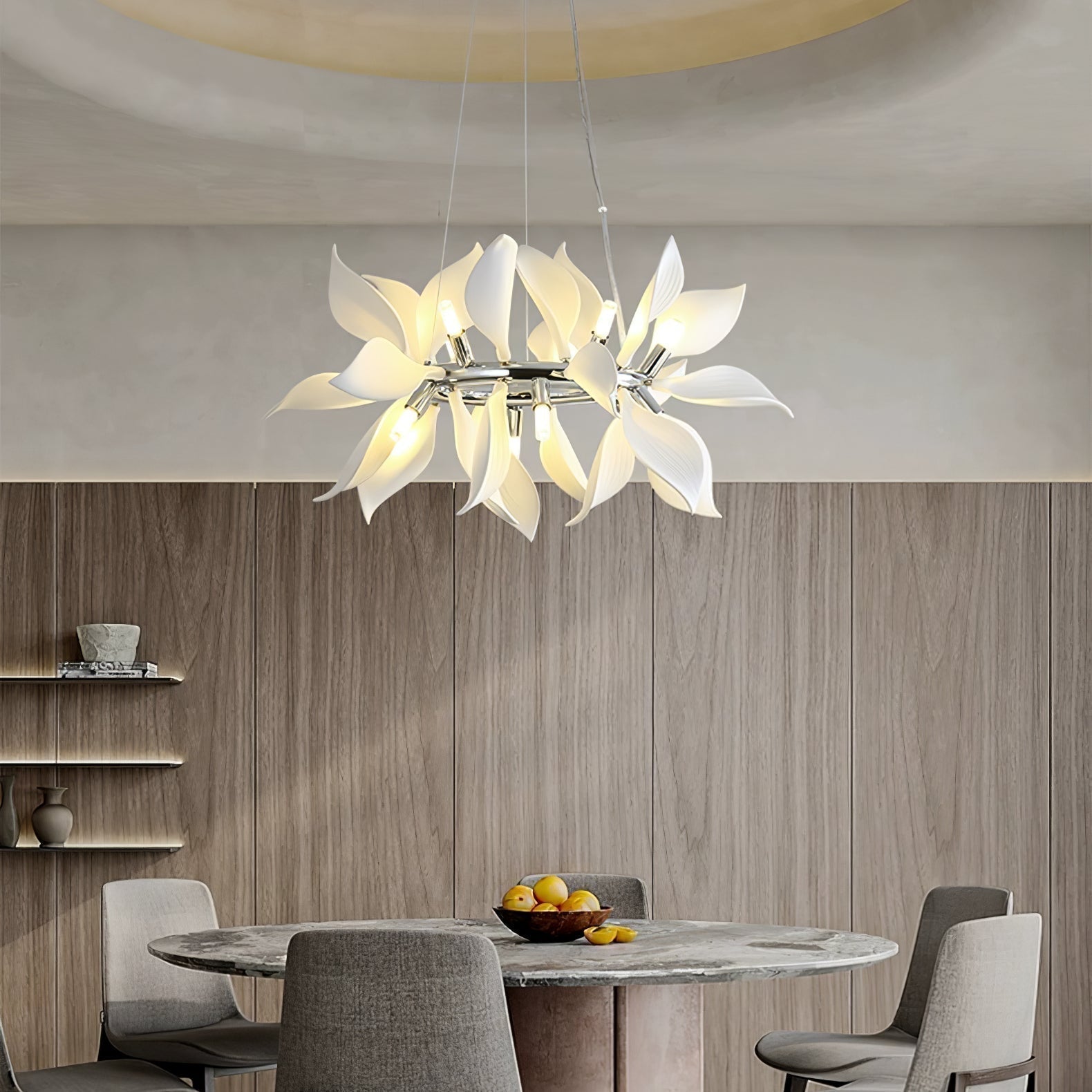 Ceramic Petals Blooming Chandelier - Letslighting