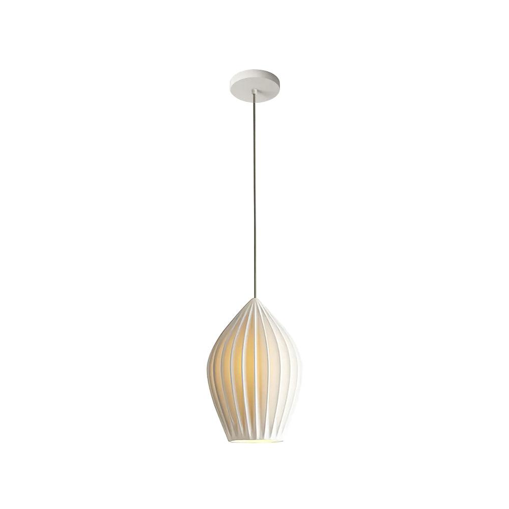 Ceramic Ribbed Pendant Light - Letslighting