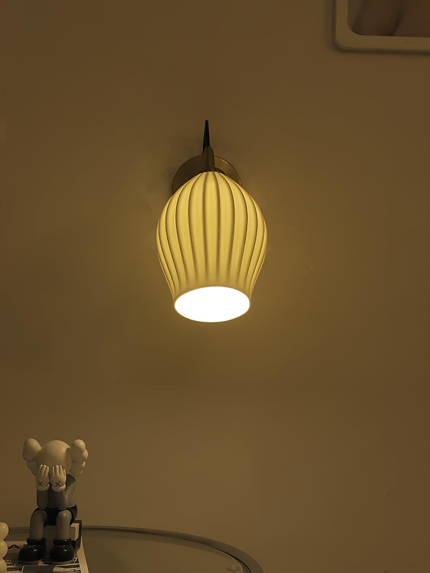 Zotalisra Modern Minimalist Ribbed Ceramic Wall light - Letslighting