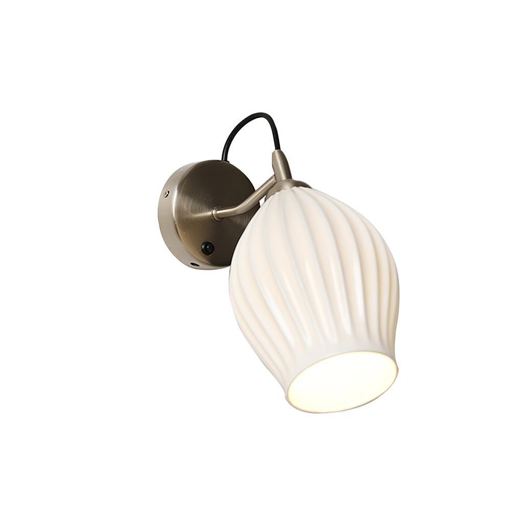Zotalisra Modern Minimalist Ribbed Ceramic Wall light - Letslighting