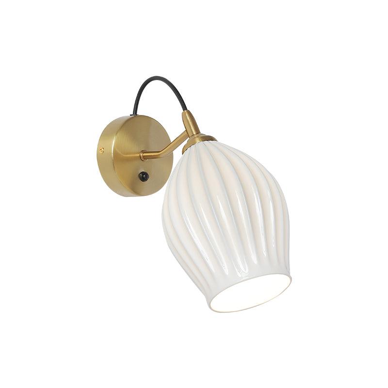 Zotalisra Modern Minimalist Ribbed Ceramic Wall light - Letslighting