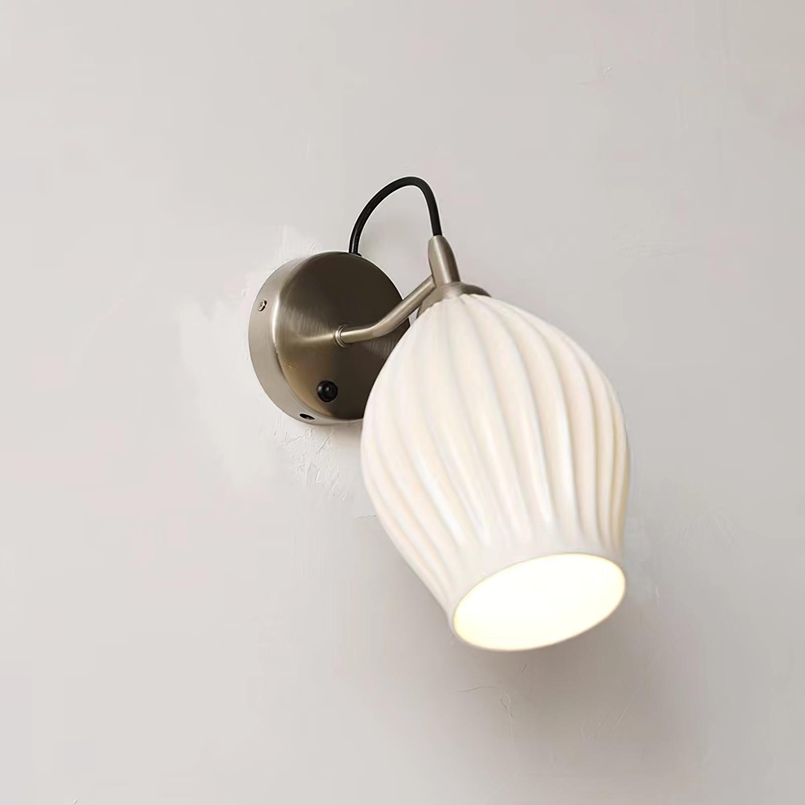 Zotalisra Modern Minimalist Ribbed Ceramic Wall light - Letslighting