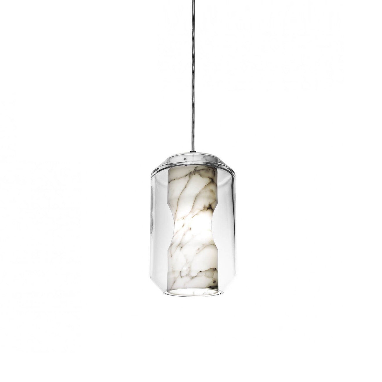Allirila Modern Minimalist Alabaster Glass Pendant Lamp - Lamp Copper