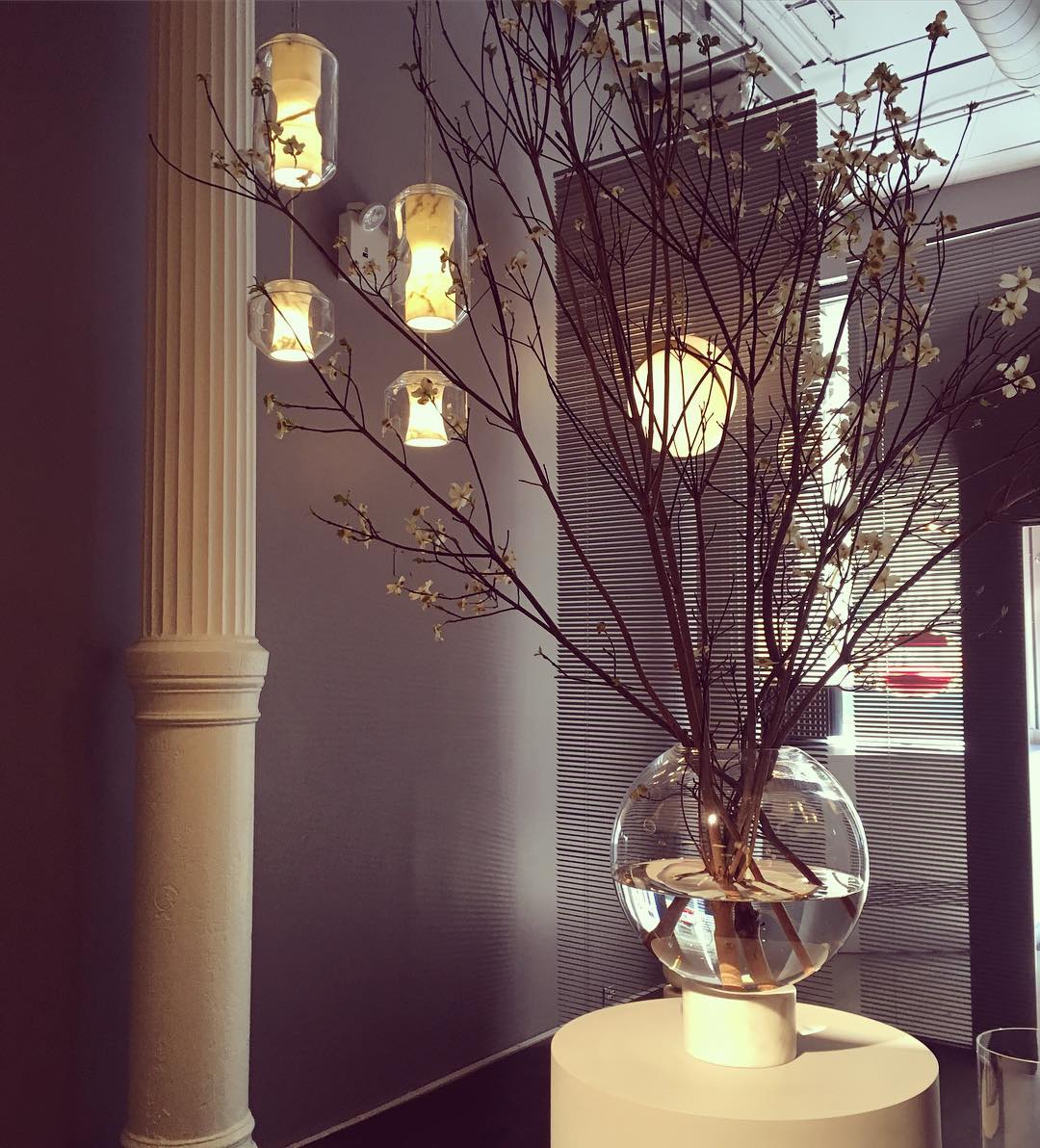 Allirila Modern Minimalist Alabaster Glass Pendant Lamp - Lamp Copper