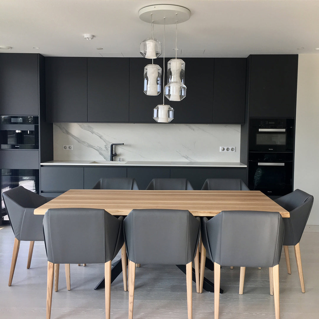 Allirila Modern Minimalist Alabaster Glass Pendant Lamp - Lamp Copper