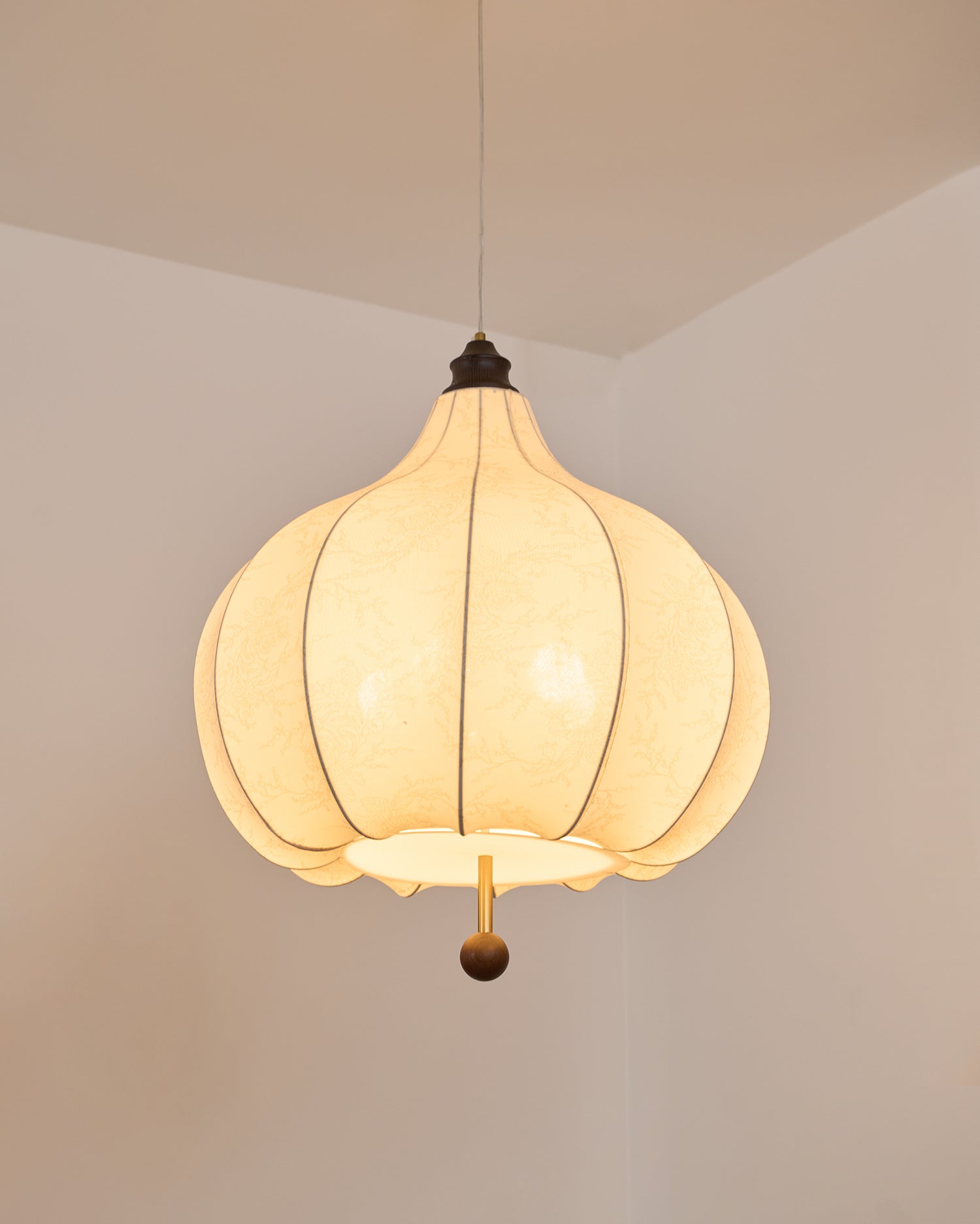 Chestnut Fabric Pendant Light - Letslighting