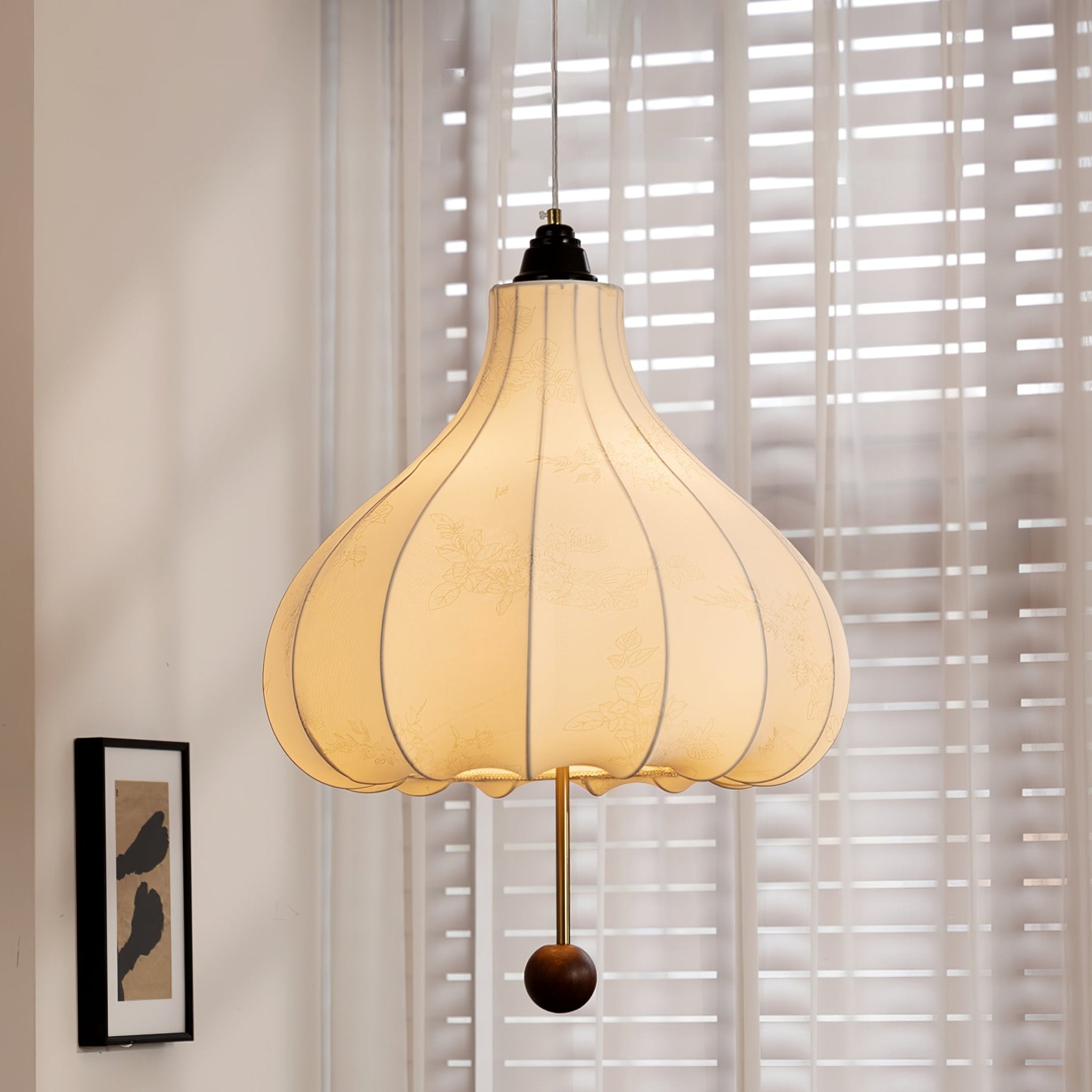 Chestnut Fabric Pendant Light - Letslighting