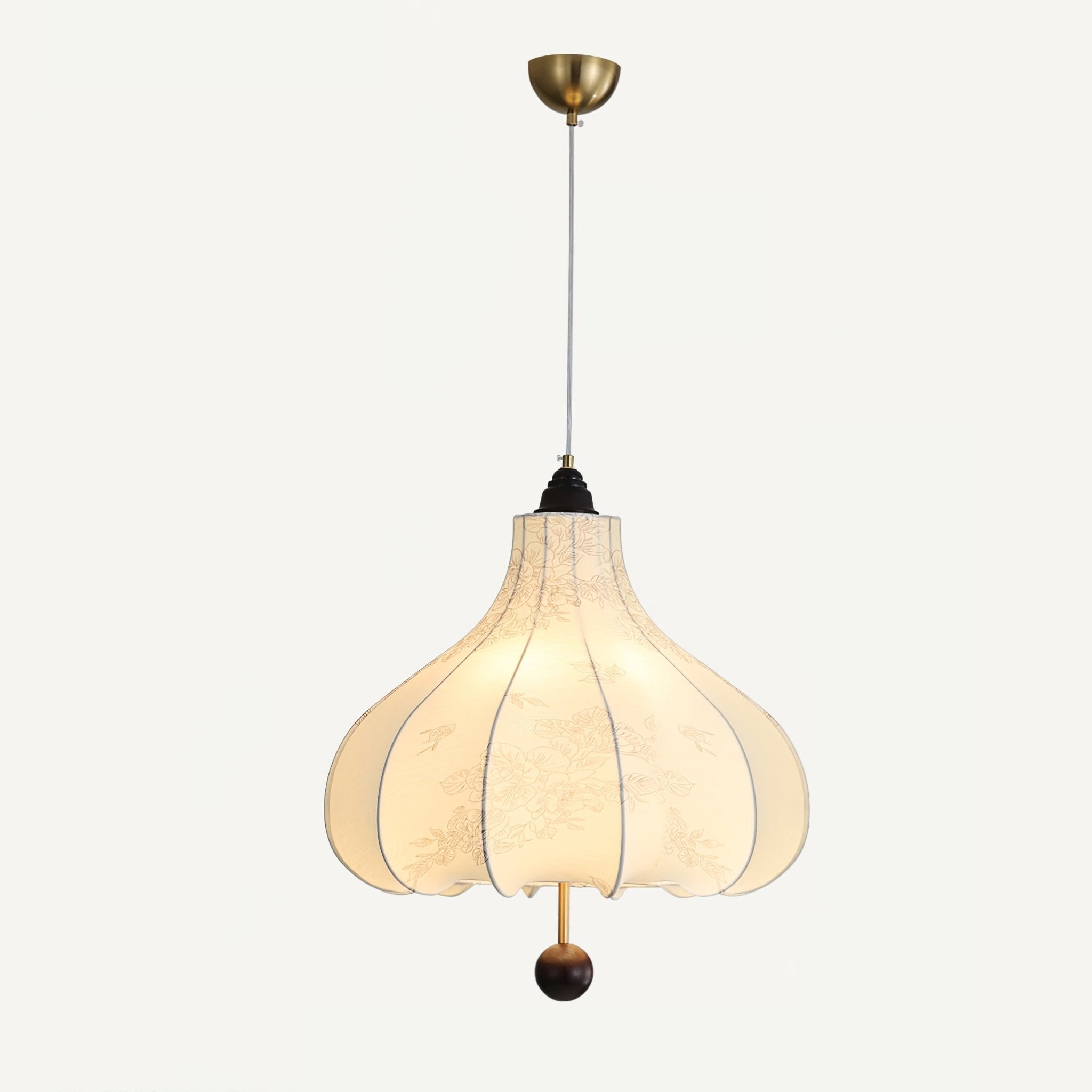 Chestnut Fabric Pendant Light - Letslighting