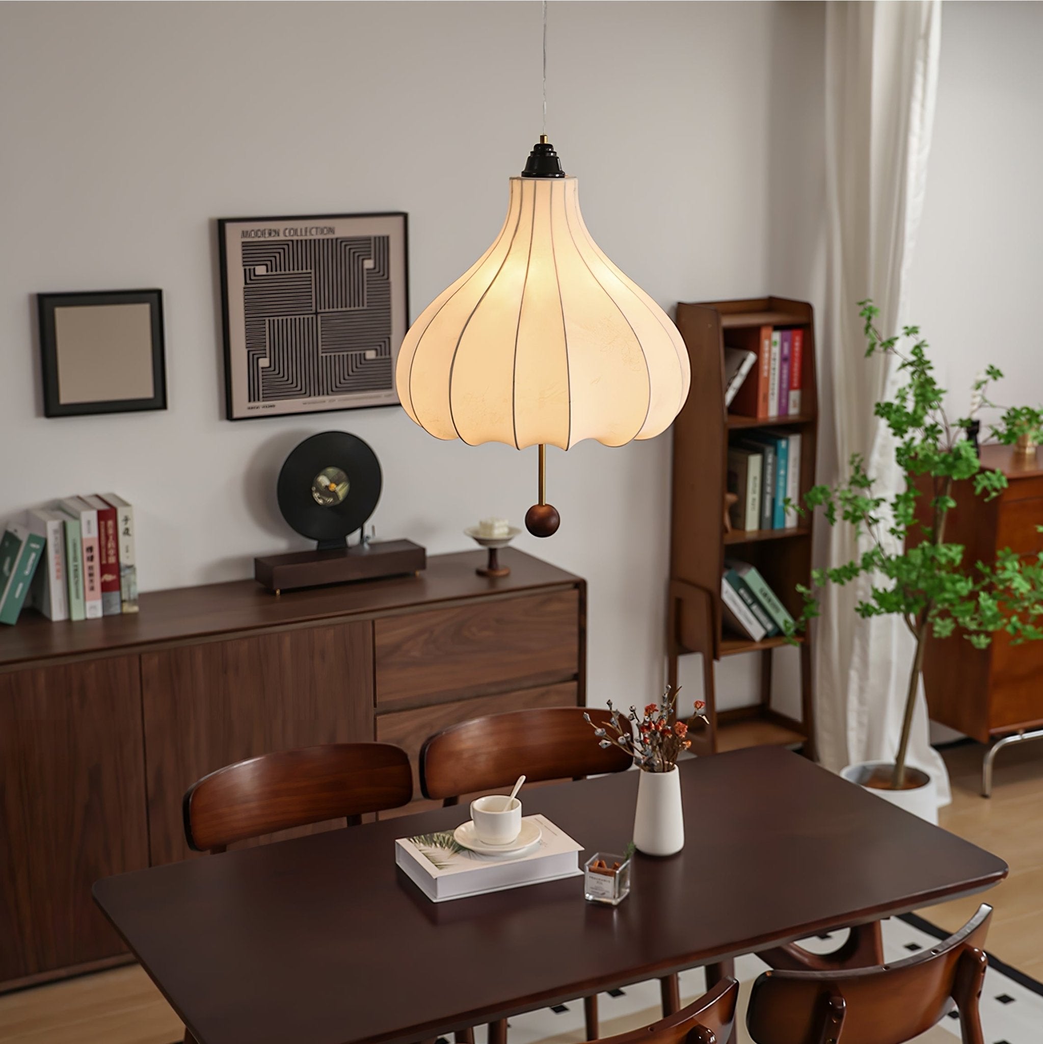 Chestnut Fabric Pendant Light - Letslighting