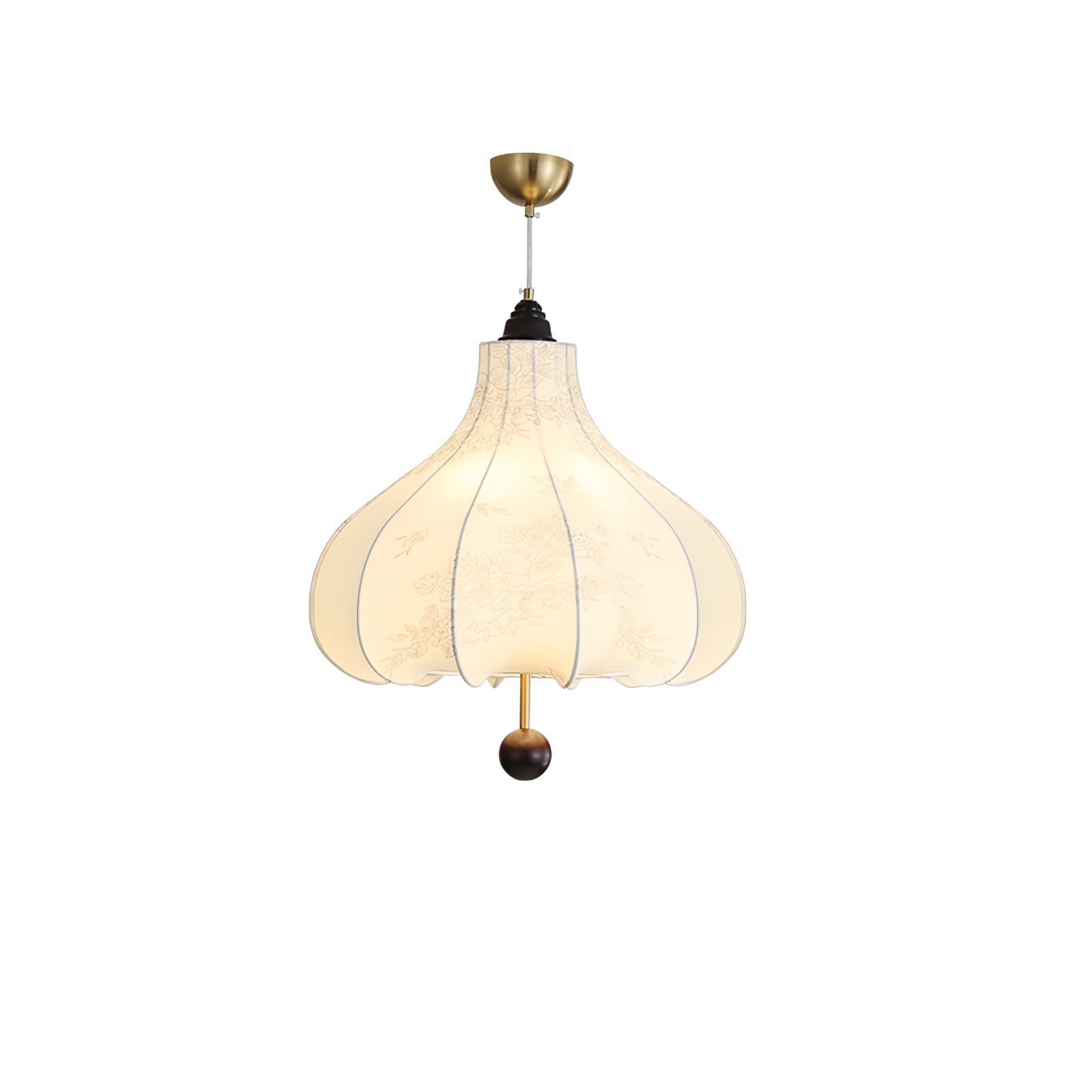 Chestnut Fabric Pendant Light - Letslighting