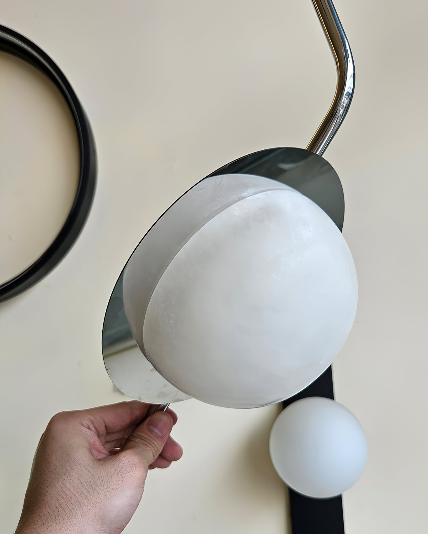 Ivvaros Chic Modern Minimalist LuminanceStainless Alabaster Pendant Light - Lamp Copper