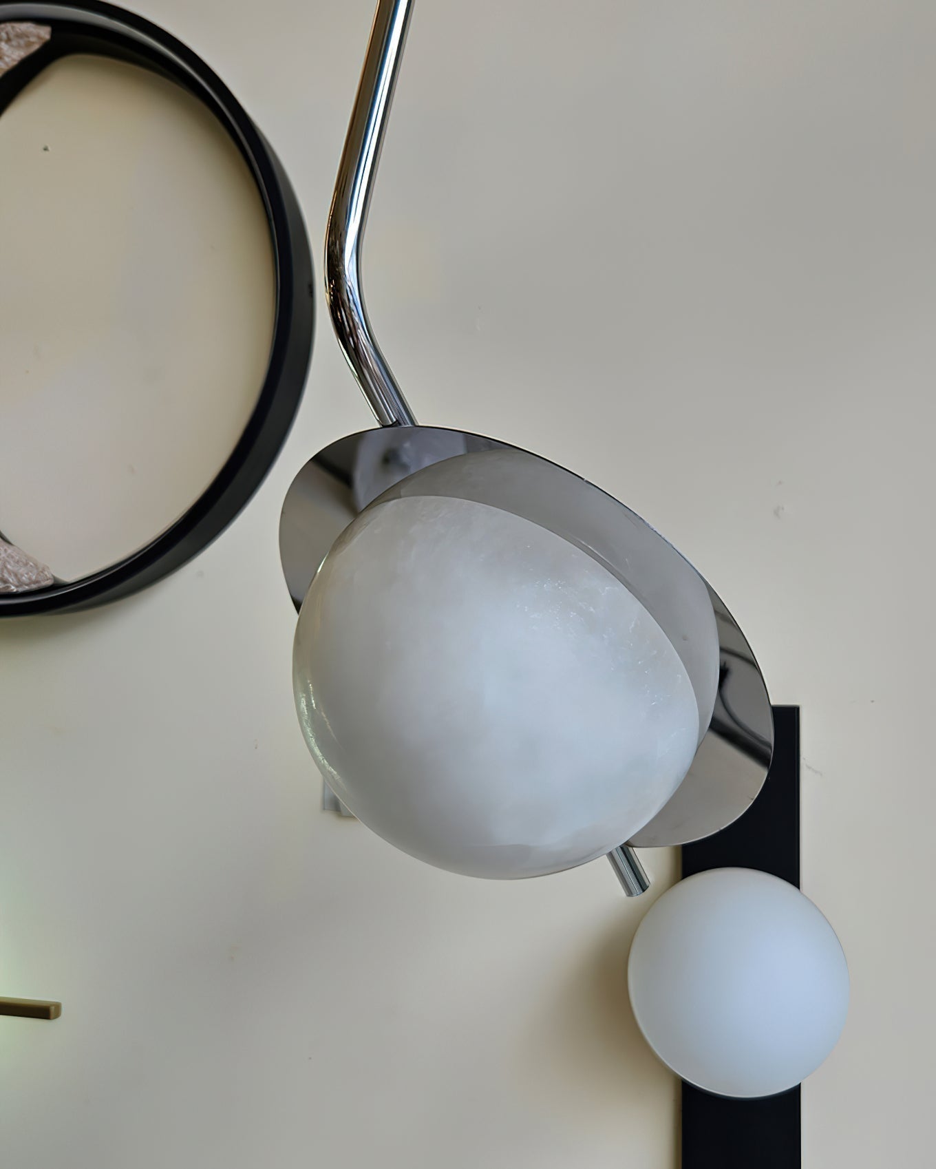 Ivvaros Chic Modern Minimalist LuminanceStainless Alabaster Pendant Light - Lamp Copper