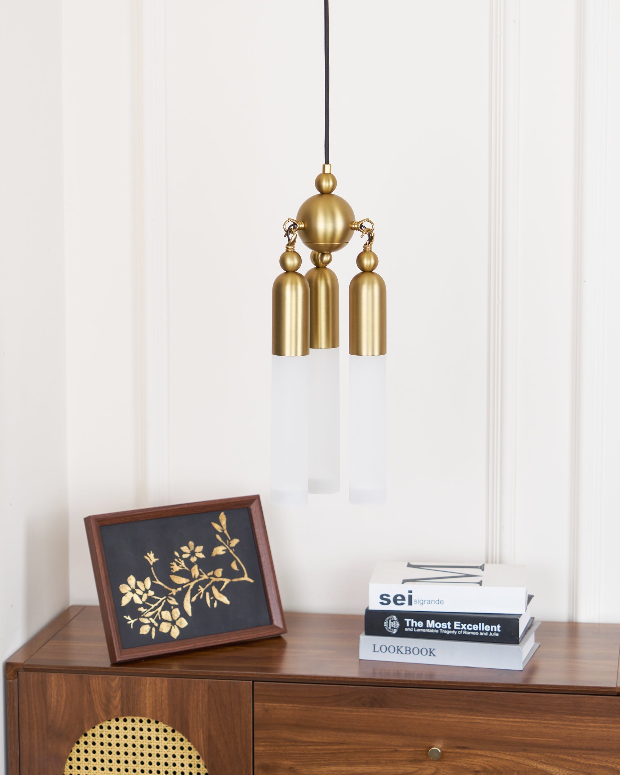Tilt Modern Minimalist Metal Acrylic Pendant Lamp - Lamp Copper