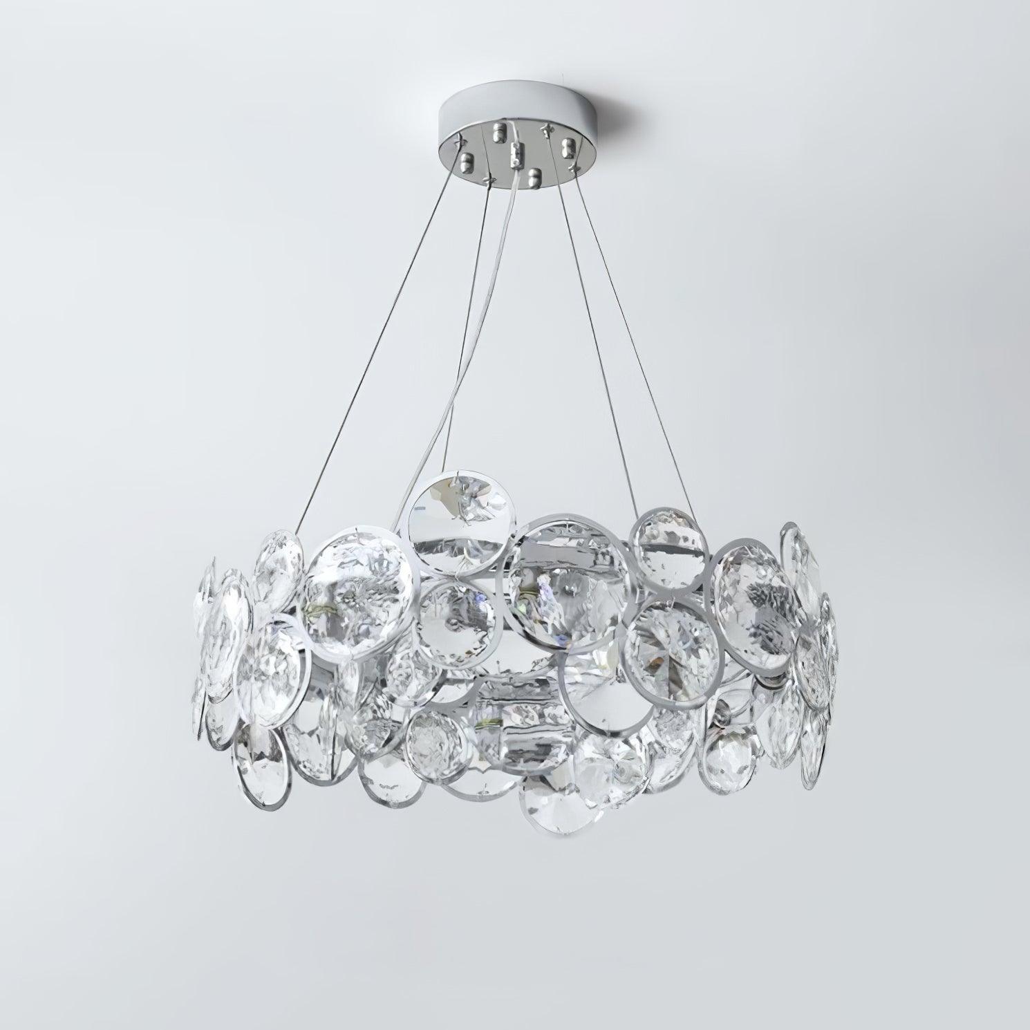 Chrome Round Crystal Chandelier - Letslighting