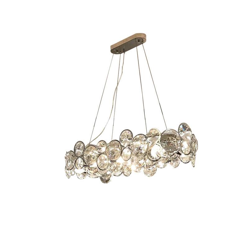 Chrome Round Crystal Chandelier - Letslighting