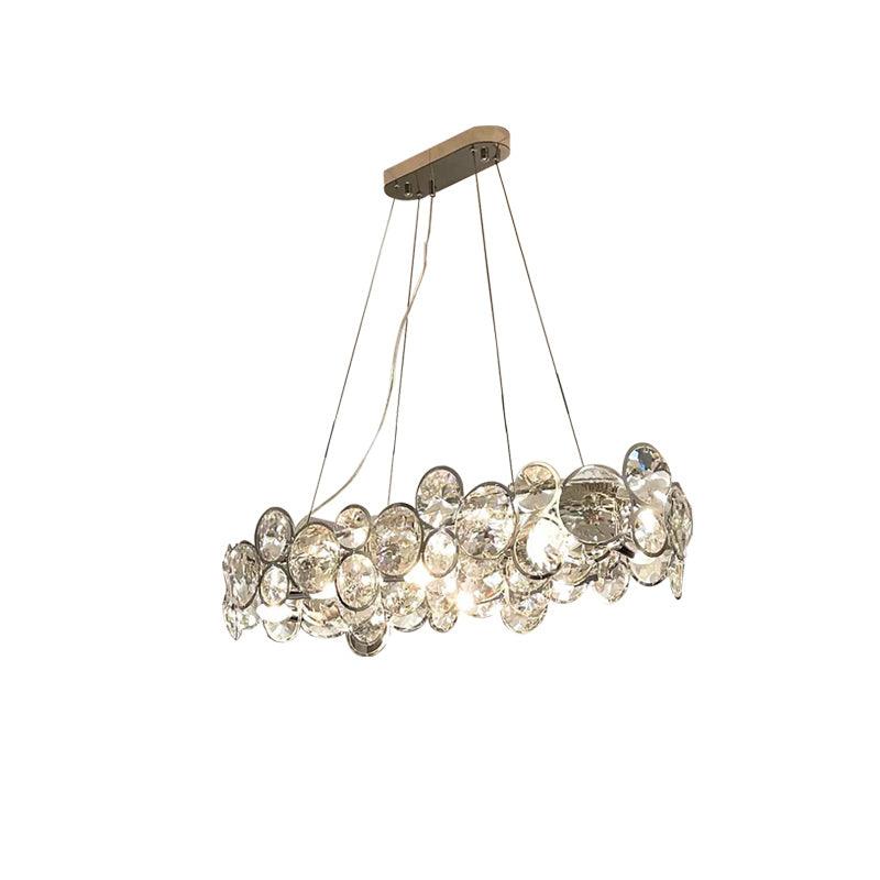 Chrome Round Crystal Chandelier - Letslighting