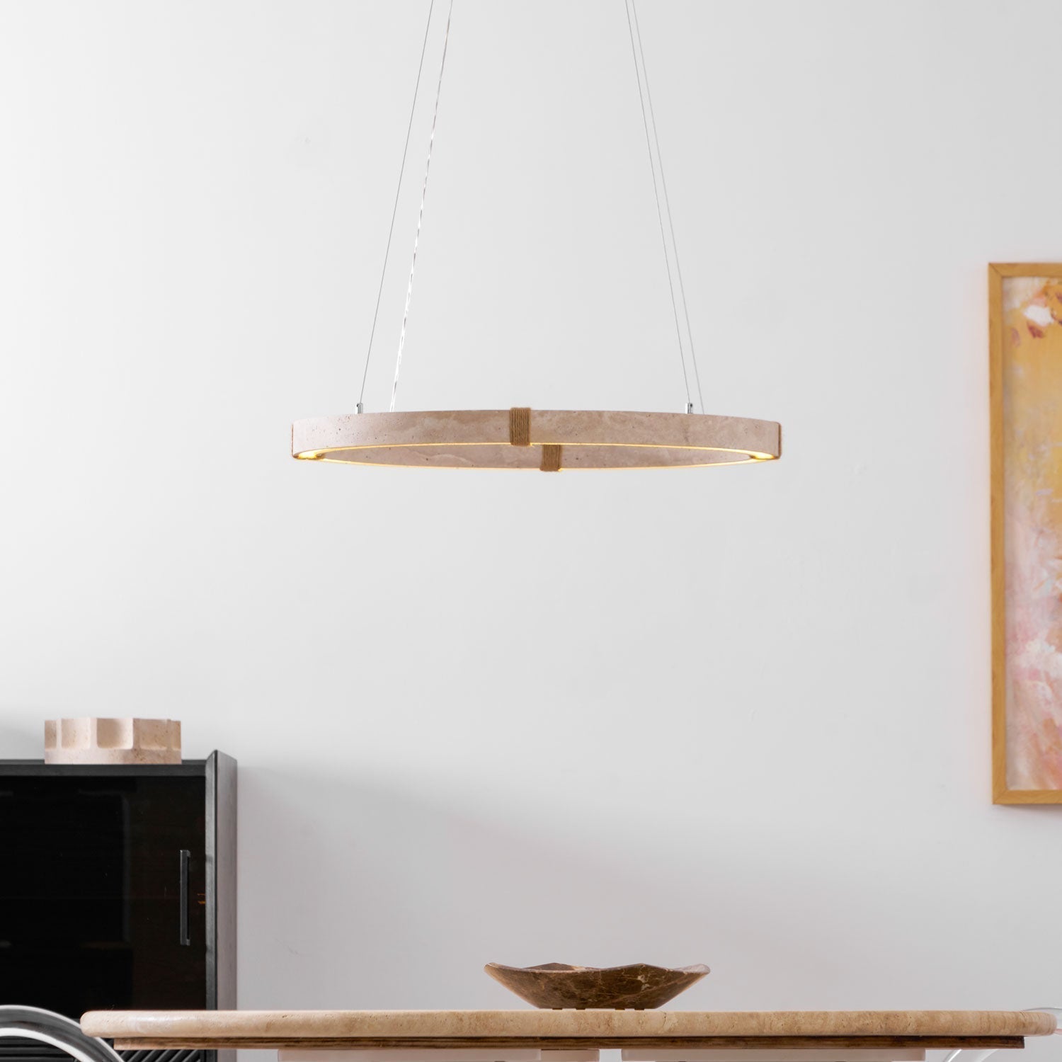 Alsilis Travertine Chandelier - Letslighting