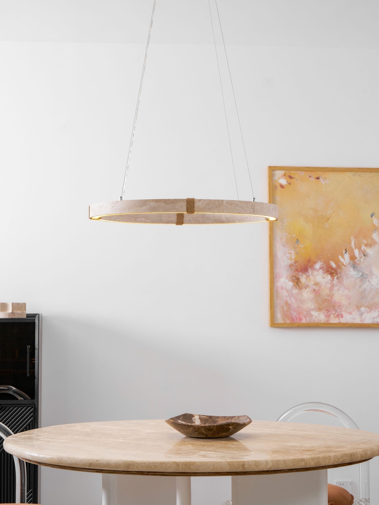 Alsilis Travertine Chandelier - Letslighting