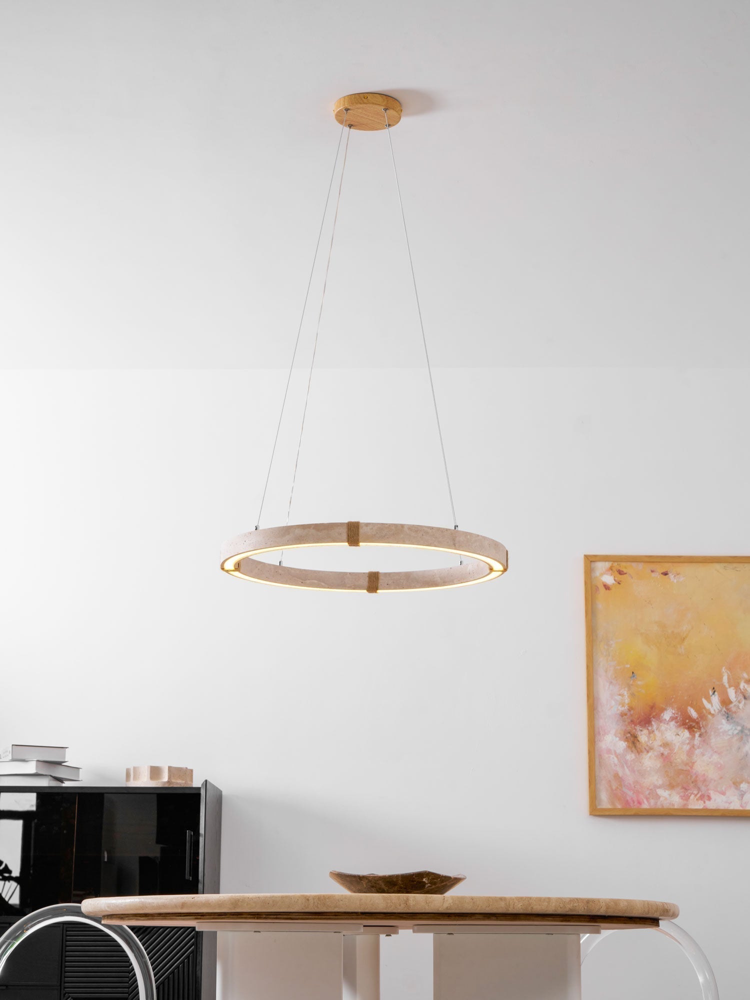 Alsilis Travertine Chandelier - Letslighting