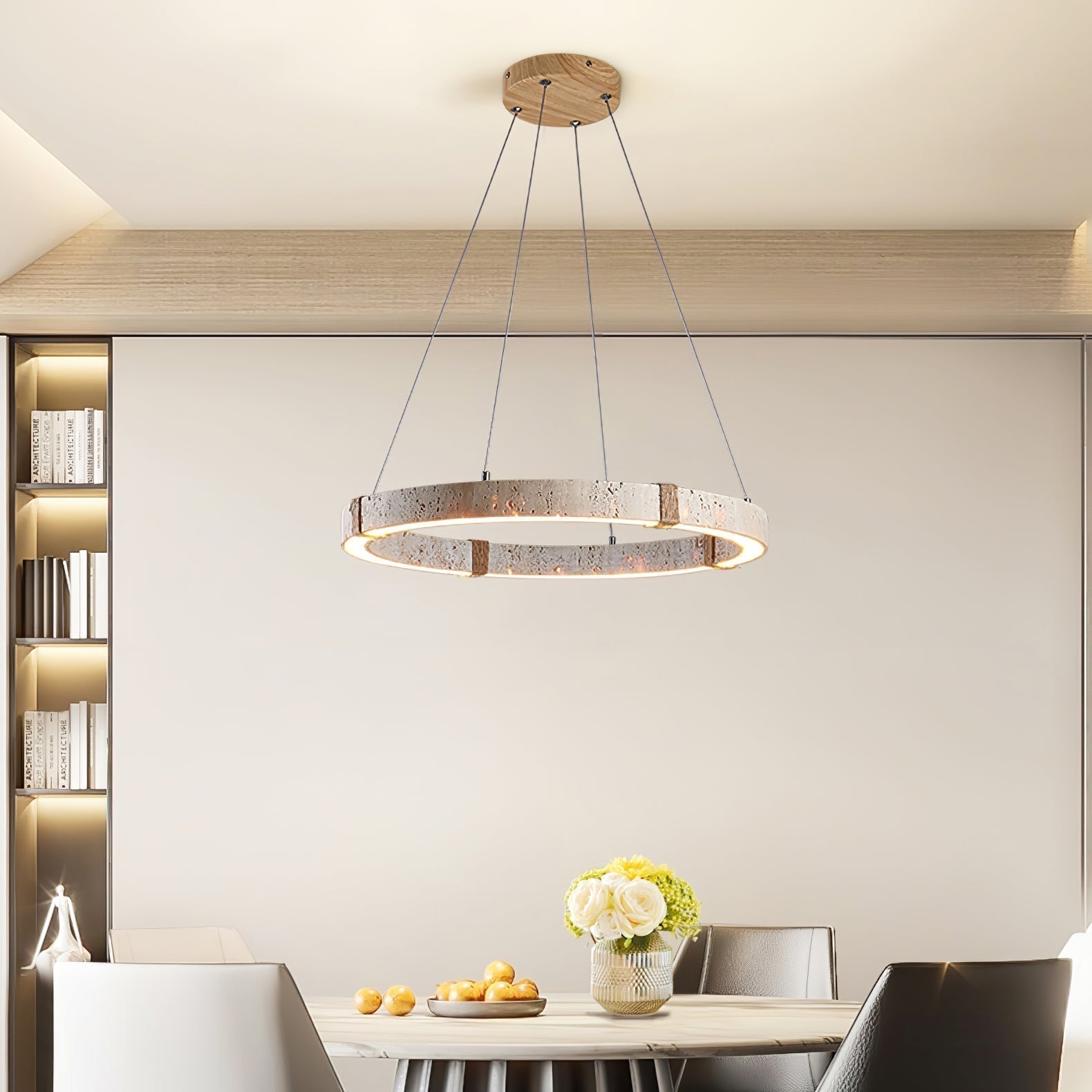Alsilis Travertine Chandelier - Letslighting