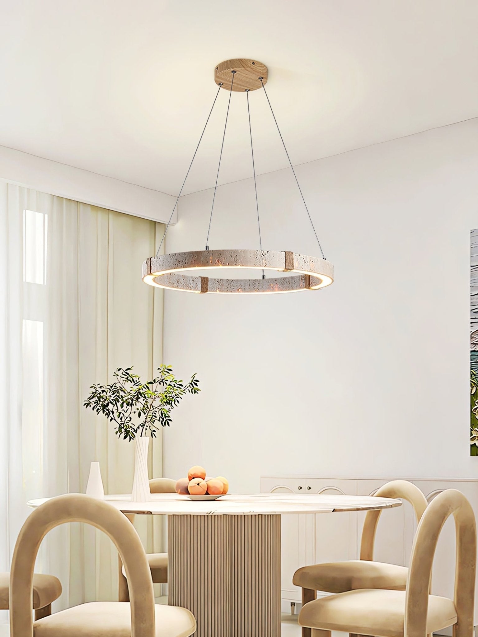Alsilis Travertine Chandelier - Letslighting