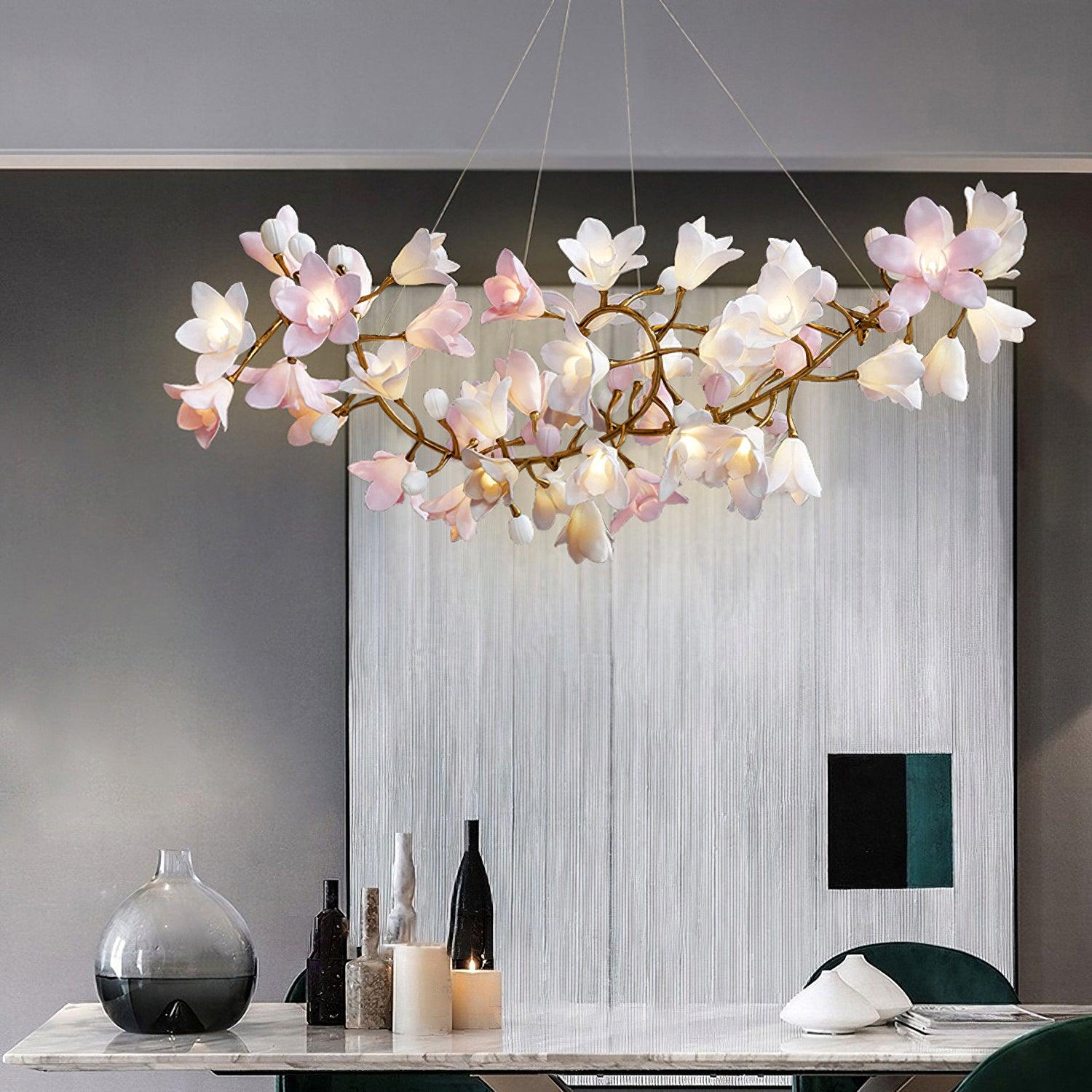 Circular Blossom Chandelier - Letslighting