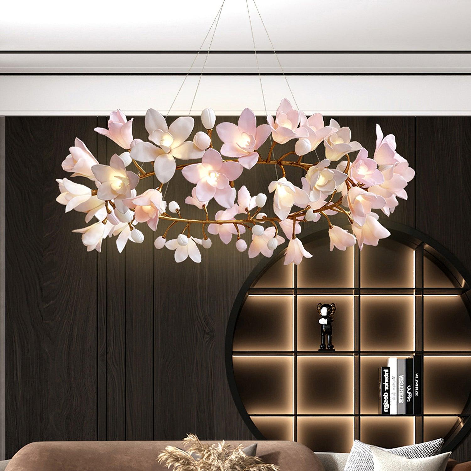 Circular Blossom Chandelier - Letslighting