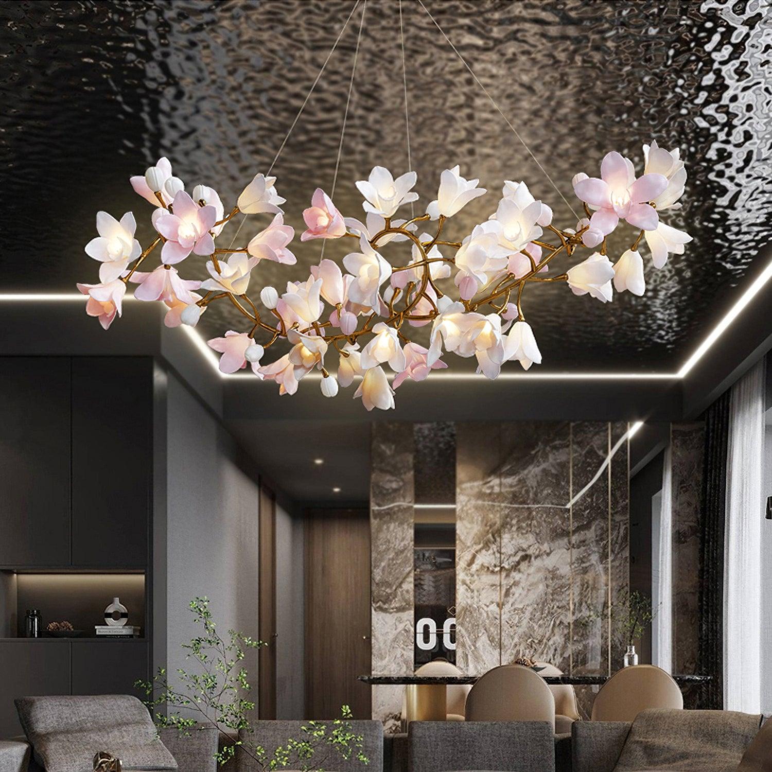 Circular Blossom Chandelier - Letslighting