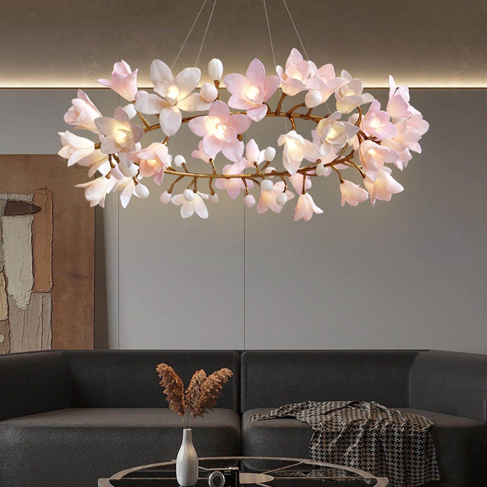 Circular Blossom Chandelier - Letslighting